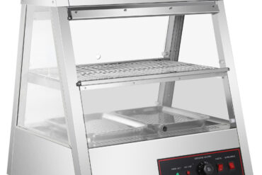 Apsildāma vitrīna 2 līmeņi Atveras aizmugurē un priekšpusē 700x655x740mm Galda virsma | Adexa HW2X2