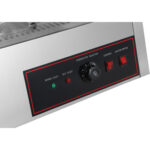 Apsildāma vitrīna 2 līmeņi Atveras aizmugurē un priekšpusē 700x655x740mm Galda virsma | Adexa HW2X2 - Image 8