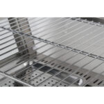 Apsildāms vitrīnas skapis ar 2 līmeņiem, atverams no aizmugures un priekšpuses 1100x655x740mm uz letes | Adexa HW2X3 - Image 7