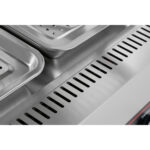 Apsildāms vitrīnas skapis ar 2 līmeņiem, atverams no aizmugures un priekšpuses 1100x655x740mm uz letes | Adexa HW2X3 - Image 8