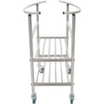 Nerūsējošā tērauda maisīšanas bļodas ratiņi ar bļodu un 2 plauktiem 514x350x838mm | Adexa MBXS001 - Image 6