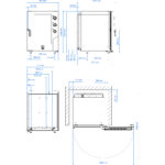 Profesionālais Kombinētais Tvaika Krāsns Elektriskais 10 paplātes GN1/1 & 600x400m Elektromehāniskā Vadība Tiešā Tvaika | Tecnoeka MKF1016S - Image 3