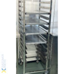 Plaukts/Paplāte/Panna Grozāms ratiņš Nerūsējošais tērauds Maizes ceptuvei 600x400mm 15 līmeņi 470x620x1700mm | Adexa RT6415 - Image 4