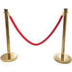 Sarkanais samta barjeras virve ar zelta galiem 1.5m | Adexa VR01RG - Image 2