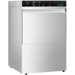 Komerciālā trauku mazgājamā mašīna 500 šķīvji/stundā 500mm grozs Drenāžas sūknis Mazgāšanas līdzekļa sūknis Skalošanas līdzekļa sūknis 400V/3 fāzes | Adexa WZ50DRDP3