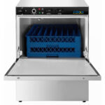 Komerciālā trauku mazgājamā mašīna 500 šķīvji/stundā 500mm grozs Drenāžas sūknis Mazgāšanas līdzekļa sūknis Skalošanas līdzekļa sūknis 400V/3 fāzes | Adexa WZ50DRDP3 - Image 2