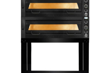 Premium picas krāsns ar 2 kamerām, ietilpība 12 x 35 cm picas, elektriska, melna priekšpuse | Adexa PEF105702SEB