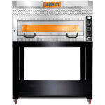 Premium picas krāsns 1 kamera Kapacitāte 6 x 35 cm picas Elektriska Nerūsējošā tērauda priekšpuse | Adexa PEF10570SE