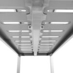 Nerūsējošā tērauda plaukti ar kvadrātveida kājām un 4 plauktiem ar caurumiem | Adexa QHSSP1805 - Image 2