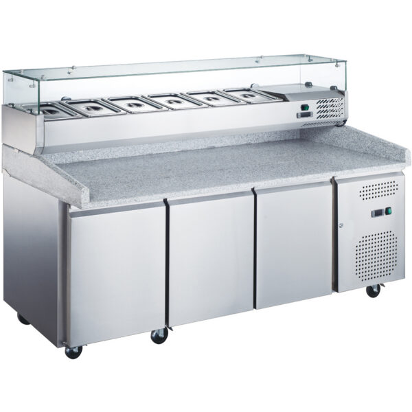 Picas lete ar 3 durvīm un sagatavošanas virsmu 1795x700x985mm | Adexa DRPZ3300TN-GT518