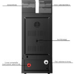 Komerciālā kafijas automāts pilnībā automātisks no pupiņām līdz krūzei 4 dzērieni 3 ūdens pieslēguma iespējas | Adexa BTB1016 - Image 6