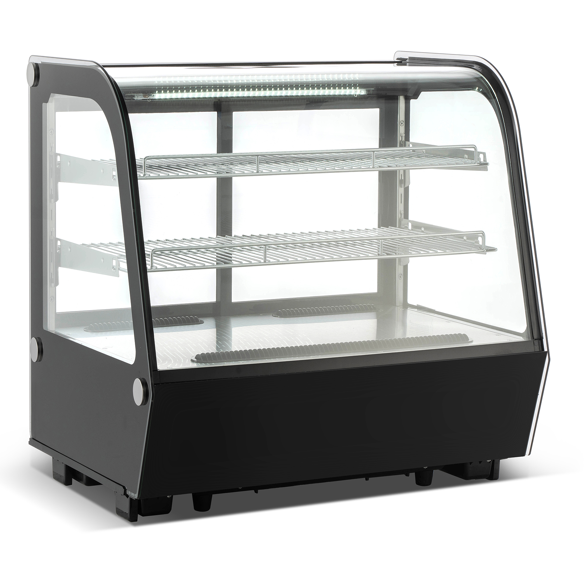 Displeja vitrīna ledusskapis 120 litri 2 plaukti Noapaļots priekšpuse Melns | Adexa CW120RB Displeja vitrīna ledusskapis 120 litri 2 plaukti Noapaļots priekšpuse Melns | Adexa CW120RB - Image 1