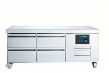 Komerciālais zemais letes ledusskapis ar 4 atvilktnēm | Adexa DUGN2140TN