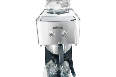 Komerciālais filtra kafijas automāts ar manuālu uzpildi, 2 stikla krūzes, 2 karstās plātnes | Adexa CB02B1