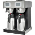 Komerciālais Dubultais Filtra Kafijas Automāts Manuālā Uzpilde ar 2 Vakuuma Krūkām | Adexa CBD02A2