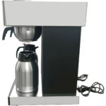 Komerciālais Dubultais Filtra Kafijas Automāts Manuālā Uzpilde ar 2 Vakuuma Krūkām | Adexa CBD02A2 - Image 6