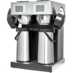 Komerciālais Dubultais Filtra Kafijas Automāts Manuāla vai Automātiska Uzpilde 2 Termosi | Adexa CBD02A3