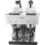 Komerciālais Dubultais Filtra Kafijas Automāts Manuāla uzpilde 4 stikla krūzes 4 sildvirsmas | Adexa CBD02B1