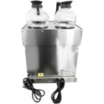 Komerciālais Dubultais Filtra Kafijas Automāts Manuāla uzpilde 4 stikla krūzes 4 sildvirsmas | Adexa CBD02B1 - Image 5