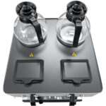 Komerciālais Dubultais Filtra Kafijas Automāts Manuāla uzpilde 4 stikla krūzes 4 sildvirsmas | Adexa CBD02B1 - Image 3