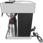 Komerciālais divkāršais filtra kafijas automāts ar manuālu uzpildi un 2 vakuuma kannām | Adexa CBD02B2 - Image 4