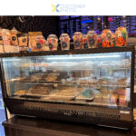 Displeja vitrīnas ledusskapis 200 litri 2 plaukti Melns un nerūsējošā tērauda Plakans priekšpuse | Adexa CW200 - Image 3