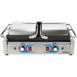 Izturīgs divu zonu Panini kontakta grils 3.6kW ar rievotu/gludu virsmu | Adexa MLP813B - Image 3