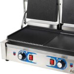 Izturīgs divu zonu Panini kontakta grils 3.6kW ar rievotu/gludu virsmu | Adexa MLP813B - Image 7