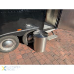 Profesionāla atkritumu tvertne Nerūsējošais tērauds ar vāku 95 litri | Adexa SDB95 - Image 5