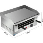 Komerciālais grils un salamandrs komplekts 2.4kW elektrisks | Adexa HEG508 - Image 4