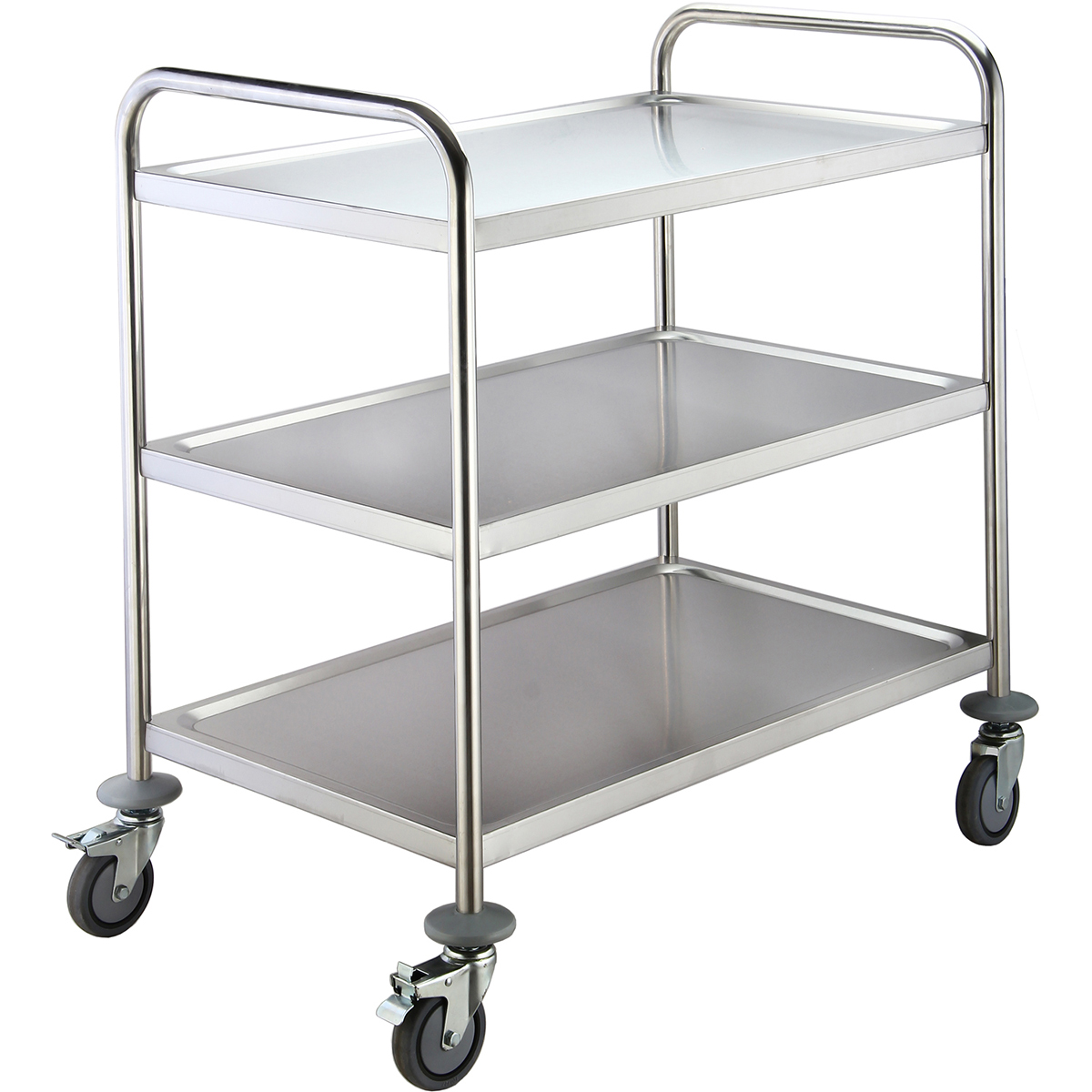 Komerciāls servēšanas/tīrīšanas ratiņš nerūsējošā tērauda 3 līmeņi 860x540x940mm | Adexa RST3A Komerciāls servēšanas/tīrīšanas ratiņš nerūsējošā tērauda 3 līmeņi 860x540x940mm | Adexa RST3A - Image 1