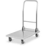 Platformas ratiņi Nerūsējošais tērauds 800kg Saliekama rokturis 1100x600x1060mm | Adexa ST047C