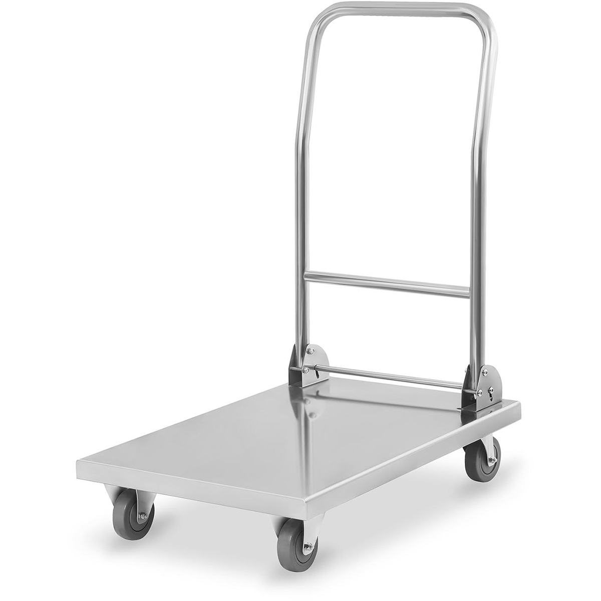 Platformas ratiņi Nerūsējošais tērauds 800kg Saliekama rokturis 1100x600x1060mm | Adexa ST047C Platformas ratiņi Nerūsējošais tērauds 800kg Saliekama rokturis 1100x600x1060mm | Adexa ST047C - Image 1