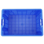 Plastmasas uzglabāšanas kaste ar caurumiem 600x400x340mm zila | Adexa WHEU4634H - Image 4