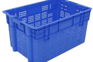 Plastmasas uzglabāšanas kaste ar caurumiem 600x400x340mm zila | Adexa WHEU4634H