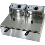 Komercijas elektriskā fritiere 2x6 l, 5kW, galda | Adexa IEF82 - Image 2