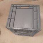 Plastmasas uzglabāšanas kaste 600x400x340mm pelēka | Adexa WHEU4633G - Image 6