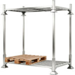 Saliekama tērauda palešu pamatne 1810x1050x290mm 2000kg slodze | Adexa EUP1218 - Image 2