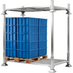 Saliekama tērauda palešu pamatne 1810x1050x290mm 2000kg slodze | Adexa EUP1218 - Image 3
