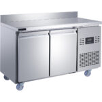 Komercsaldētava ar augšējo malu 2 durvis 1350x700x950mm | Adexa T147FBL2