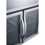 Komerciskais letes ledusskapis ar 2 stikla durvīm 1350x700x850mm | Adexa T147RG - Image 4