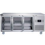Komerciālais letes ledusskapis ar 3 stikla durvīm 1795x700x850mm | Adexa T187RG - Image 2