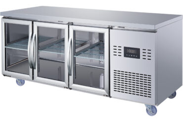 Komerciālais letes ledusskapis ar 3 stikla durvīm 1795x700x850mm | Adexa T187RG