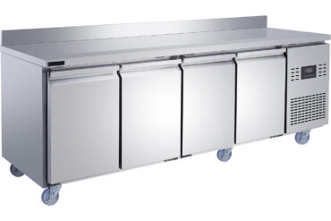 Komercijas letes ledusskapis ar augšējo malu 4 durvis 2240x700x950mm | Adexa T227RBL4