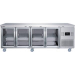 Komercijas letes ledusskapis 4 stikla durvis 2240x700x850mm | Adexa T227RG - Image 2