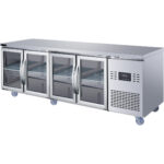 Komercijas letes ledusskapis 4 stikla durvis 2240x700x850mm | Adexa T227RG - Image 3