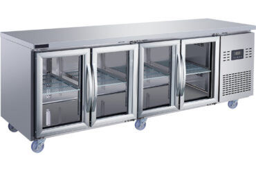 Komercijas letes ledusskapis 4 stikla durvis 2240x700x850mm | Adexa T227RG