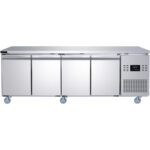 Komercijas ledusskapis ar 4 durvīm 2240x700x850mm | Adexa T227FL4 - Image 2