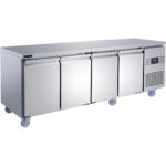 Komercijas ledusskapis ar 4 durvīm 2240x700x850mm | Adexa T227FL4