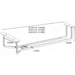 Vīna glāžu turētājs Zelts Pie griestiem stiprināms Garums 600mm 7 vīna glāzes | Adexa WGR124G - Image 4